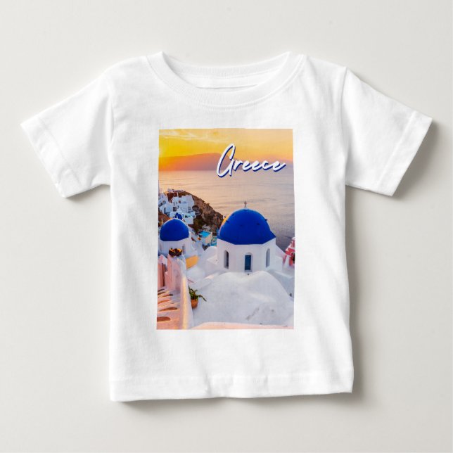Camiseta Para Bebê Grécia (Frente)