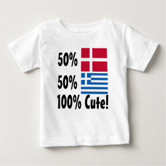 Camiseta Para Bebê Grego 100% do dinamarquês 50% de 50% bonito