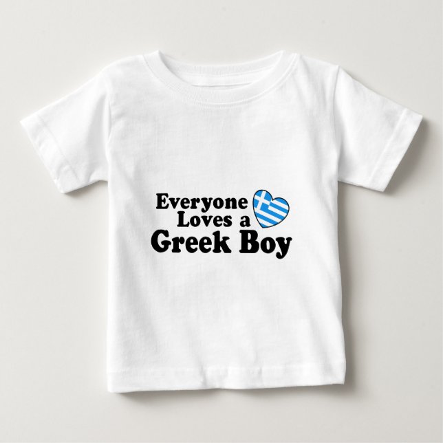 Camiseta Para Bebê Grego Boy (Frente)