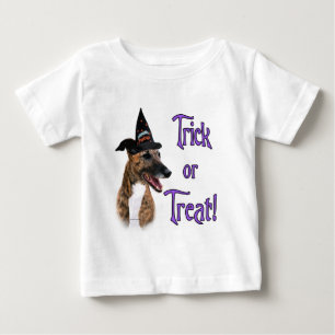 Camiseta Para Bebê Greyhound (brindle)