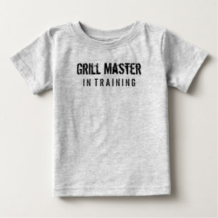 Camiseta Para Bebê Grill Master em Treinamento
