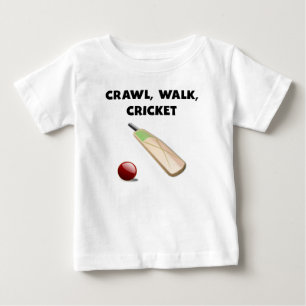 Camiseta Para Bebê Grilo da caminhada do rastejamento