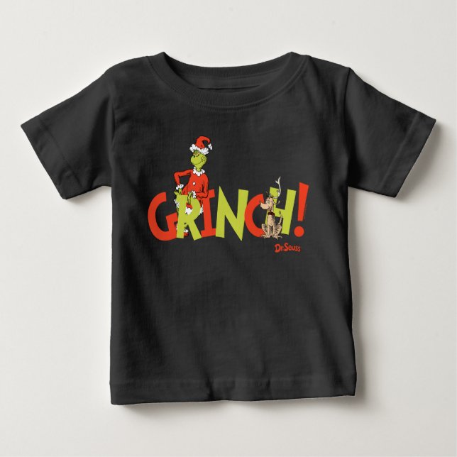 Camiseta Para Bebê Grinch! Character Logo Graphic (Frente)