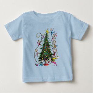 Camiseta Para Bebê Grinch Clássico Árvore de Natal