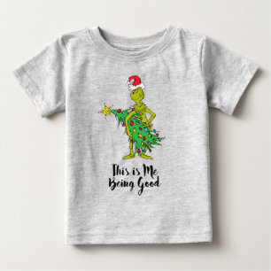 Camiseta Para Bebê Grinch Clássico Malvado