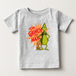 Camiseta Para Bebê Grinch Grinch & Max Starburst