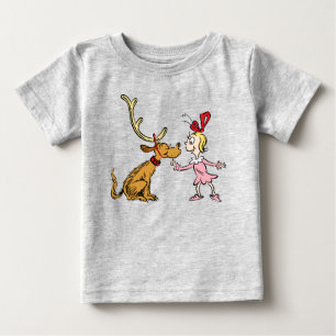 Camiseta Para Bebê Grinch Max & Cindy Lou Quem