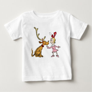 Camiseta Para Bebê Grinch Max & Cindy Lou Quem