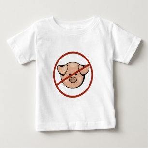 Camiseta Para Bebê Gripe/carne de porco dos suínos