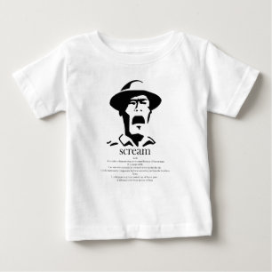 Camiseta Para Bebê gritante com definição