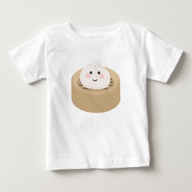 Camiseta Para Bebê Grito Kawaii em Navio a vapor (Frente)