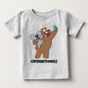 Camiseta Para Bebê Grizz & Nom - #InternetFamous