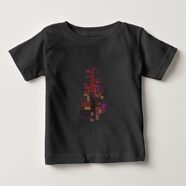Camiseta Para Bebê Groove Global: Hakuna Matata em Cada Linguagem (Frente)