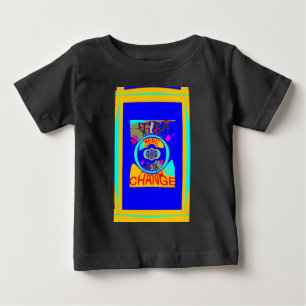 Camiseta Para Bebê Groove psicodélica: Pop Art Abstrato de energia