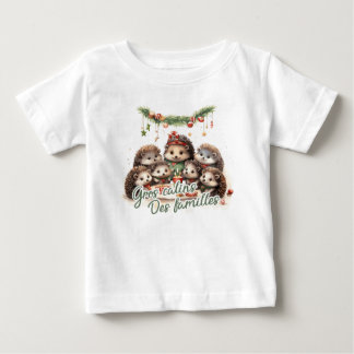 Camiseta Para Bebê Gros câlins des familles