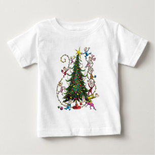 Camiseta Para Bebê Grpolegadas clássico   Árvore de Natal