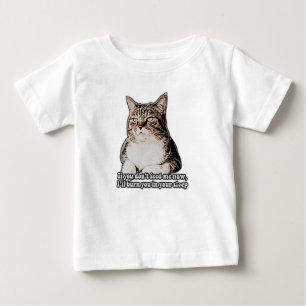 Camiseta Para Bebê "Grumpy cat meme for cat people and kitten proprie
