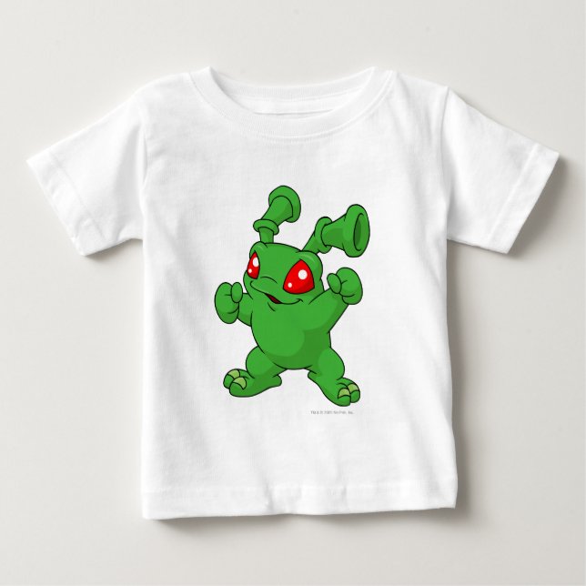 Camiseta Para Bebê Grundo Green (Frente)