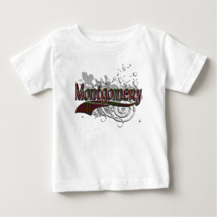 Camiseta Para Bebê Grunge do Tartan de Montgomery