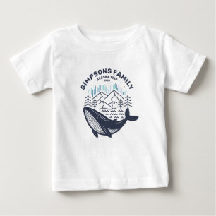 Camiseta Para Bebê Grupo de Correspondência Personalizada da Família