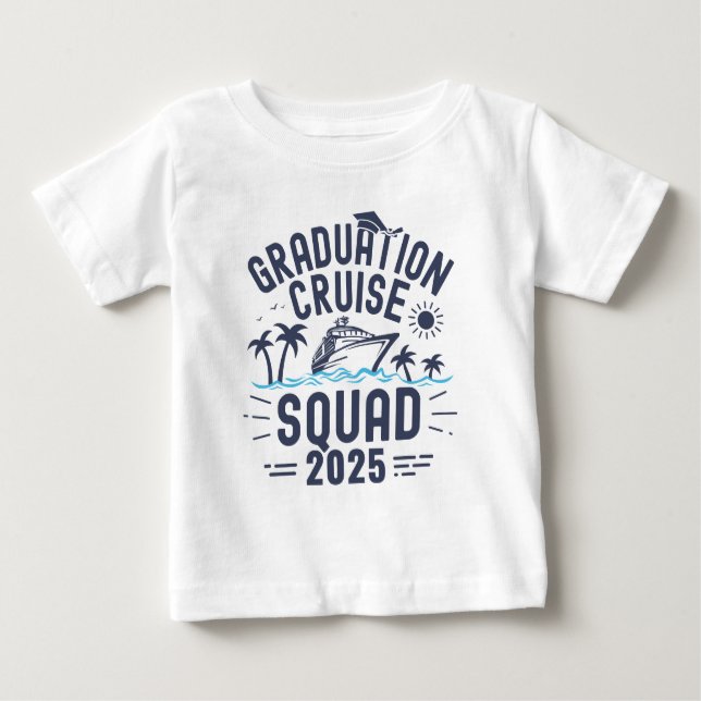 Camiseta Para Bebê Grupo de Viagem de Formando Esquadrão de Cruzament (Frente)