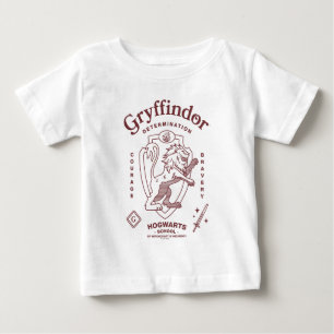Camiseta Para Bebê GRYFFINDOR™ Determinação Coragem Bravura Brasão