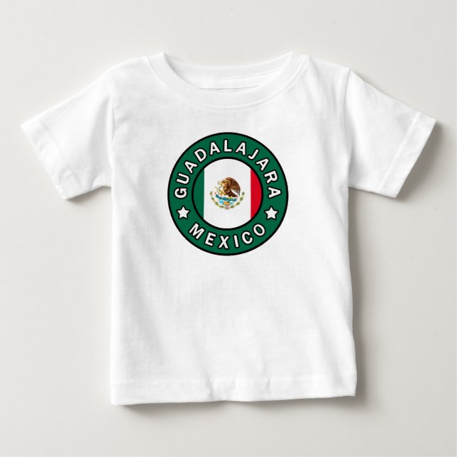 Camiseta Para Bebê Guadalajara México (Frente)