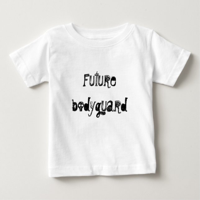 Camiseta Para Bebê Guarda-costas do futuro (Frente)