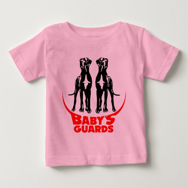 Camiseta Para Bebê Guardas de bebê (Frente)
