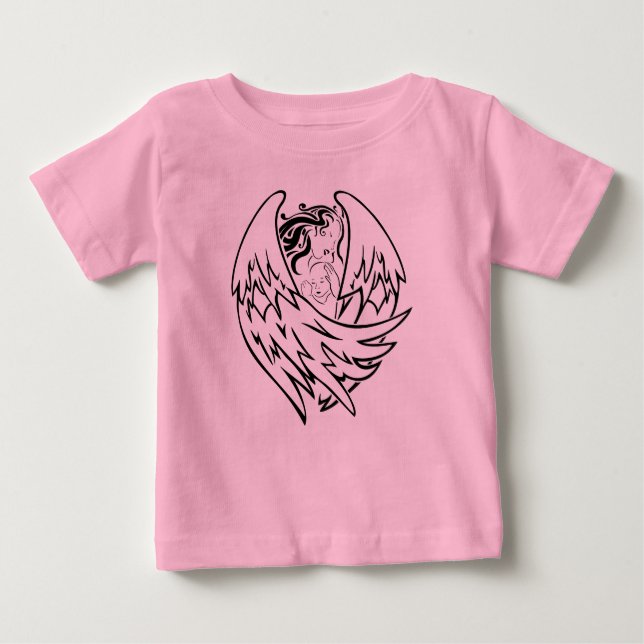 Camiseta Para Bebê Guardian Angel (Frente)