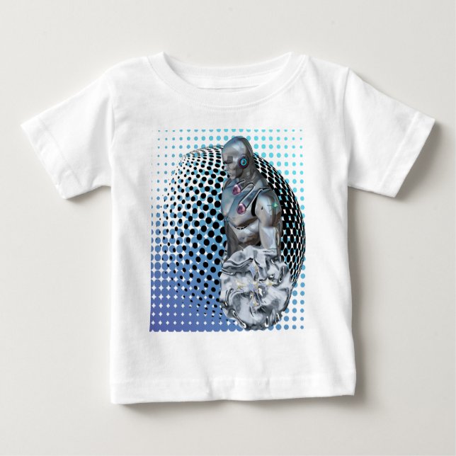 Camiseta Para Bebê Guardião do Realm Digital (Frente)