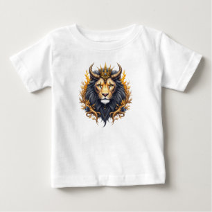 Camiseta Para Bebê Guardiões ao Luar – Leão Cósmico.