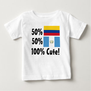Camiseta Para Bebê Guatemalan colombiano 100% de 50% 50% bonito