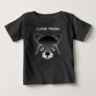 Camiseta Para Bebê Guaxinim - t-shirt fino do jérsei do bebê