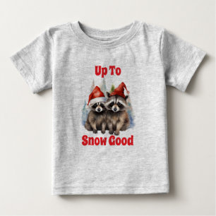 Camiseta Para Bebê Guaxinins de Feriado Ficam Bem Malandros