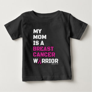 Camiseta Para Bebê Guerreiro/Bloqueio/Mãe...Cancer de Mama