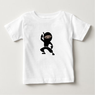 Camiseta Para Bebê Guerreiro Ninja