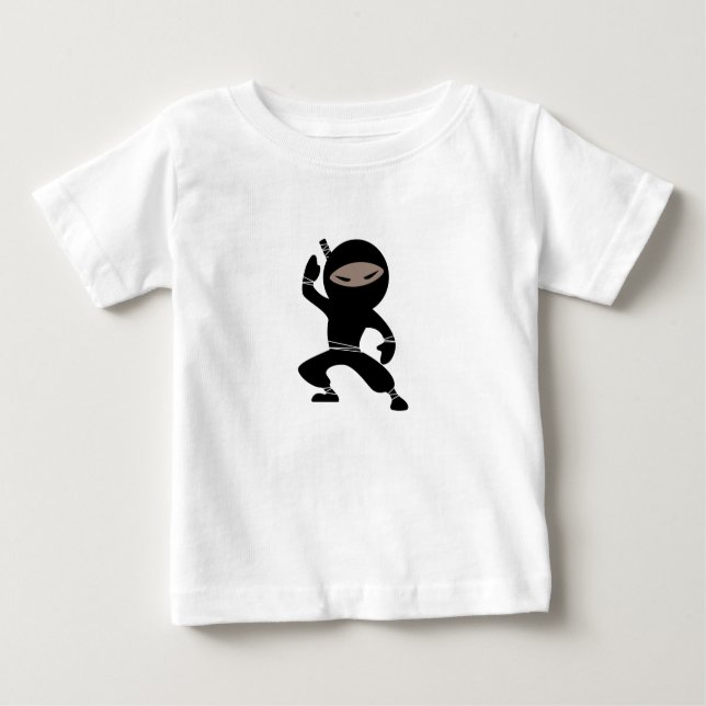Camiseta Para Bebê Guerreiro Ninja (Frente)