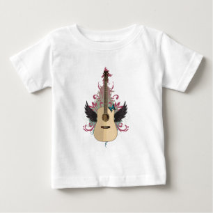 Camiseta Para Bebê Guitar Vibes