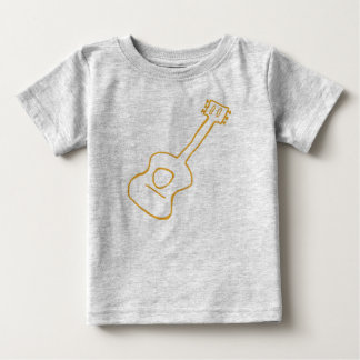 Camiseta Para Bebê Guitarra