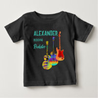 guitarrista rockstar guitarras coloridas