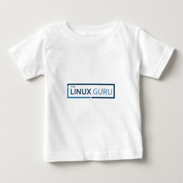 Camiseta Para Bebê guru "t " do linux (Frente)