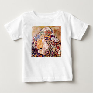 Camiseta Para Bebê Gustav Klimt - O Berço - Recém-Nascido