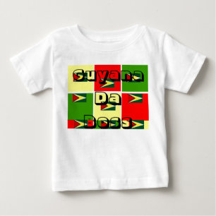 Camiseta Para Bebê Guyana - t-shirts-da-chefe