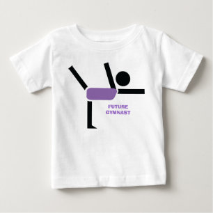 Camiseta Para Bebê Gymnast futuro, personalizado para executores de g