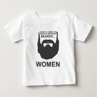 Camiseta Para Bebê Há um nome para pessoas sem barbas… Mulheres
