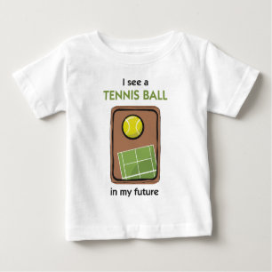 Camiseta Para Bebê Há uma bola de tênis em meu futuro
