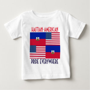 CAMISETA PARA BEBÊ HAITIAN-AMERICAN