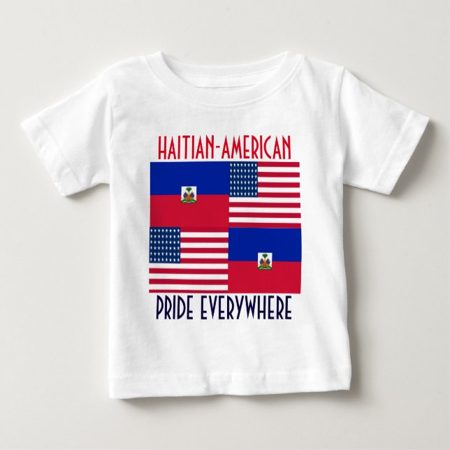 CAMISETA PARA BEBÊ HAITIAN-AMERICAN (Frente)