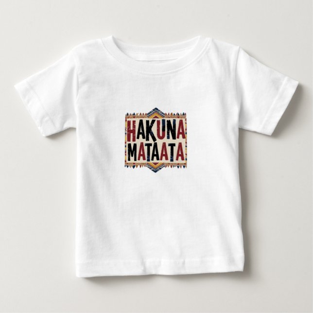 Camiseta Para Bebê Hakuna Matata (Frente)